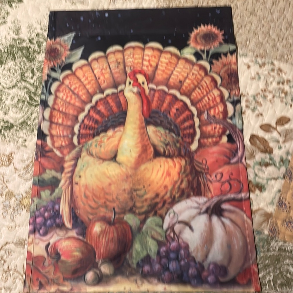 Holiday garden flag